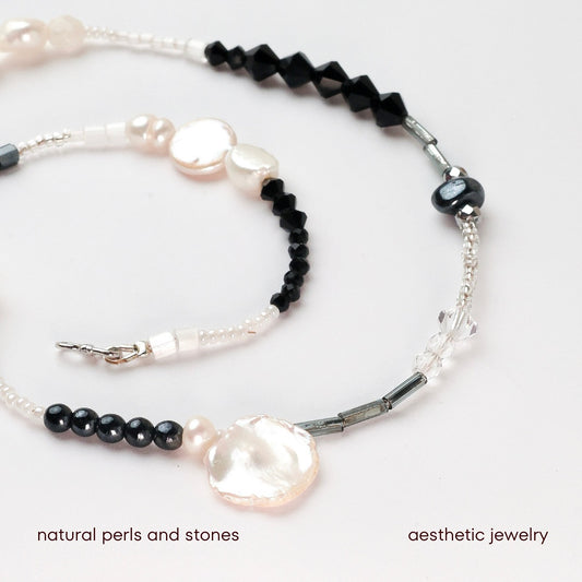 Намисто з суміші натуральних перлів