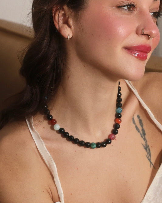 Намисто з чорного оніксу