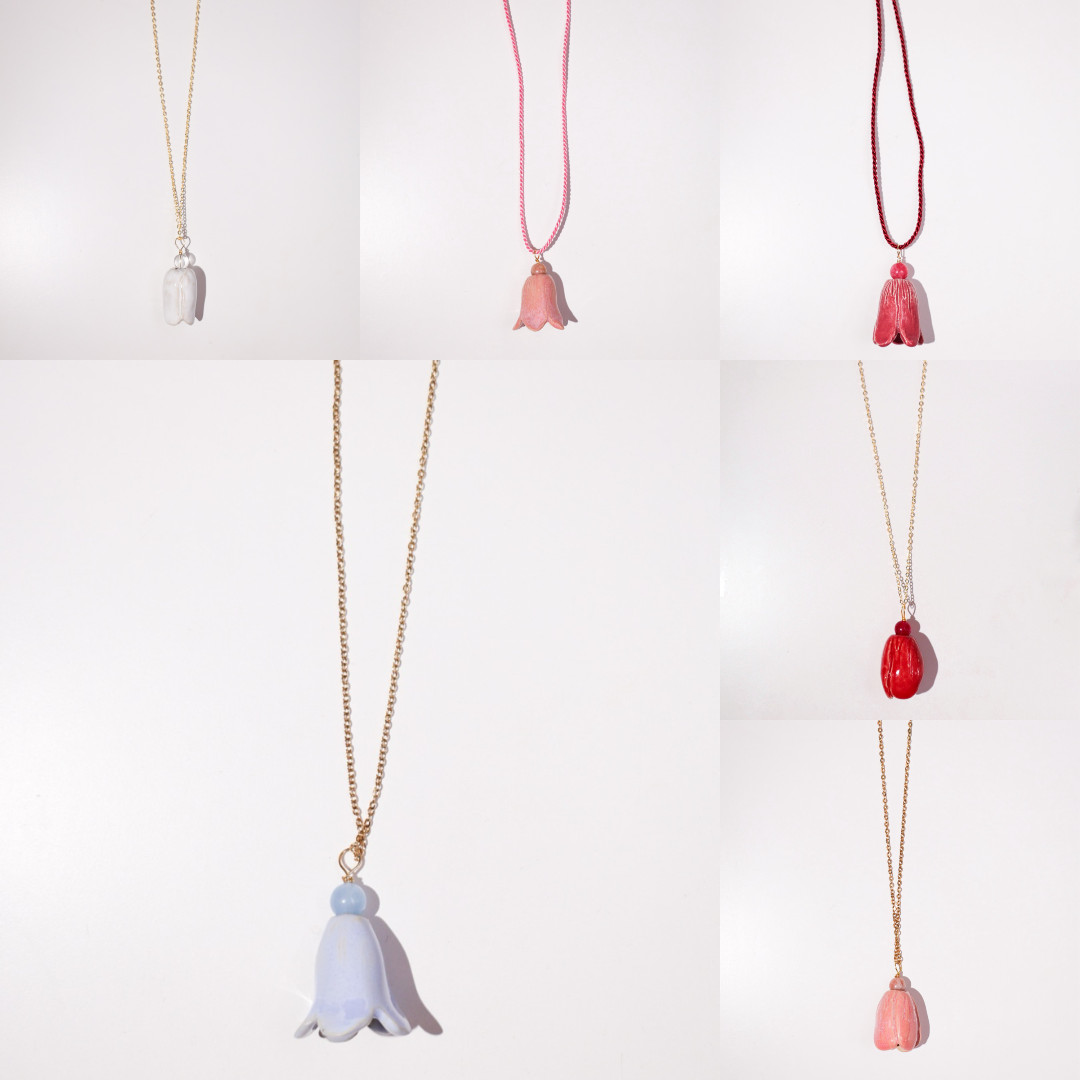 Naszyjnik FLORAL Bell Cherry