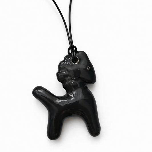 Naszyjnik SYMBOL Konik Black Sample – ceramiczny konik, zdjęcie produktu
